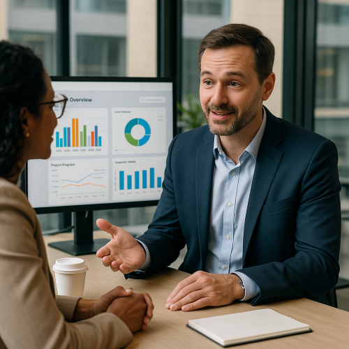 Liderança e empatia no centro da gestão de projetos modernos.