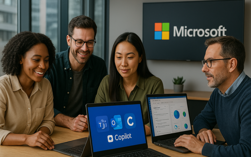 Equipe conectada, produtiva e segura com Microsoft 365