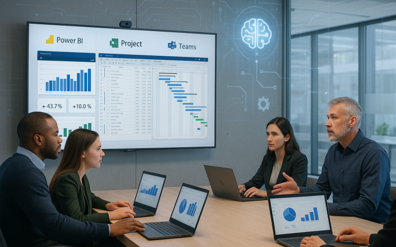 Como a Inteligência Artificial e as Ferramentas Microsoft Estão Transformando a Gestão de Portfólio de Projetos
