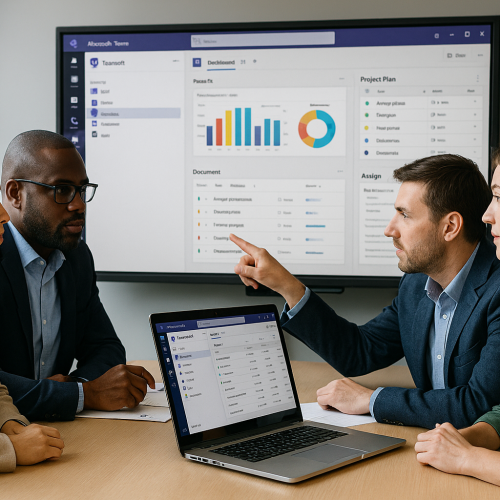 Colaboração em tempo real e gestão eficiente de projetos com o Microsoft Teams e apoio da KSTI Consultoria.